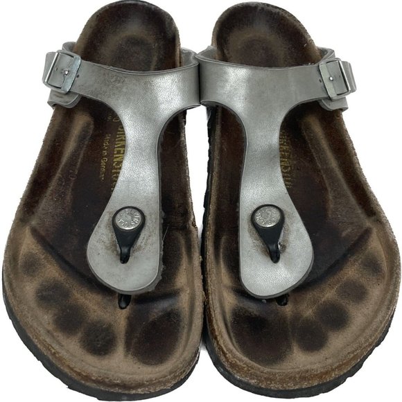 Brikenstock Silver Arizona Sandal 8.5 39 - Picture 4 of 6